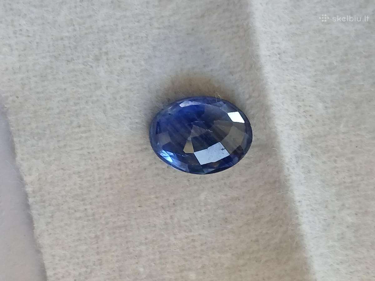 Parduodu 4.71ct Natūralus Safyras Igi .Deep Blue. - nuotraukos Nr. 9