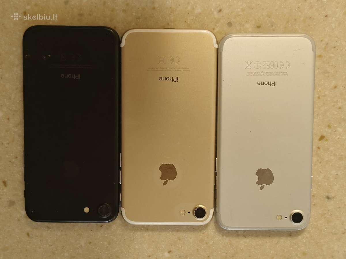 iPhone 7 32gb iCloud nera - nuotraukos Nr. 3