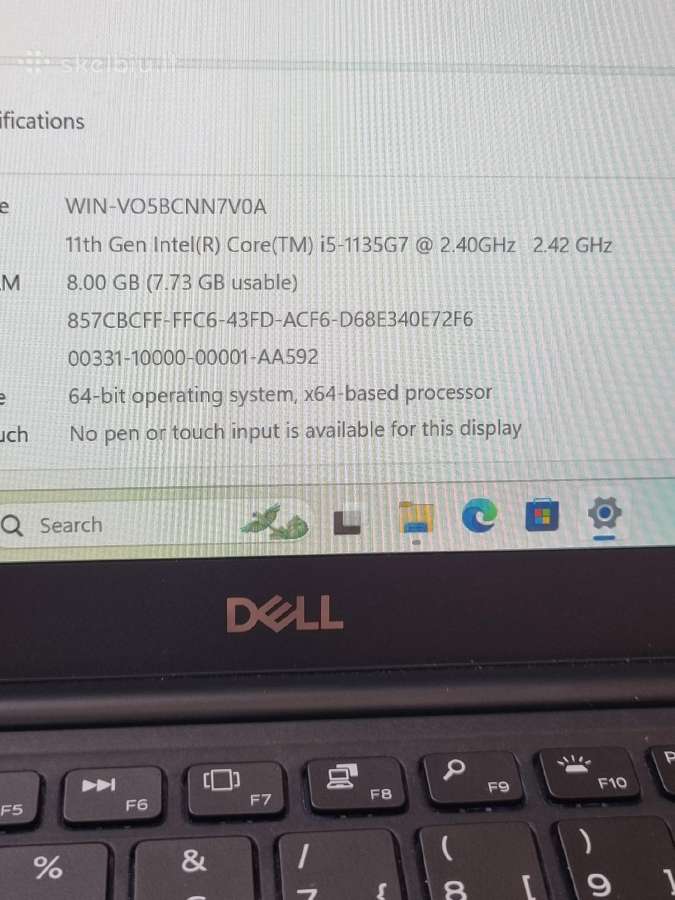 Dell Xps 9305 - nuotraukos Nr. 6