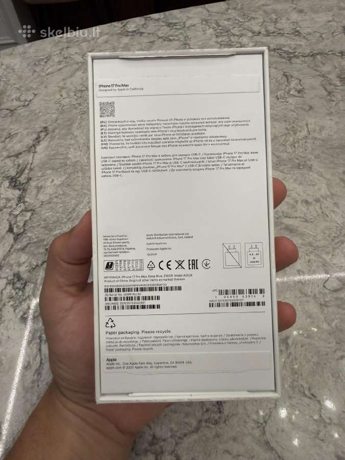 iPhone 17 Pro Max, 256gb 98% - nuotraukos Nr. 2