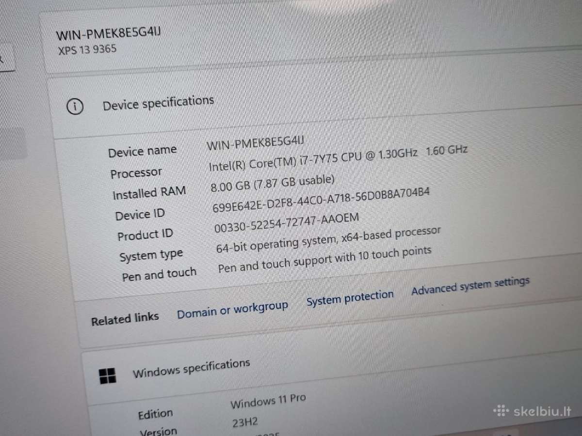 Dell xps 9365 - nuotraukos Nr. 7