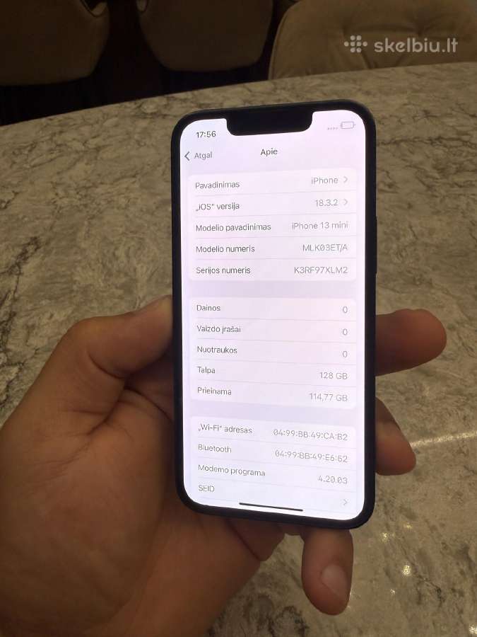 iPhone 13 mini, 128gb 85% - nuotraukos Nr. 5