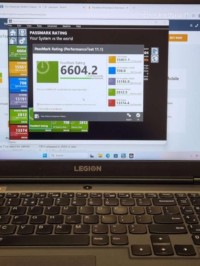 Lenovo Legion 5 Rtx 2060 - nuotraukos Nr. 7