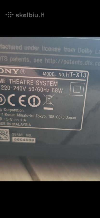 Sony soundbar Ht Xt3 - nuotraukos Nr. 6