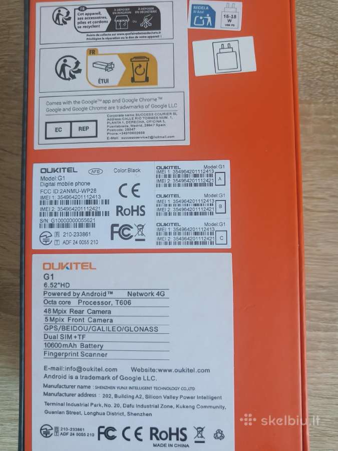 Oukitel G1 - nuotraukos Nr. 4