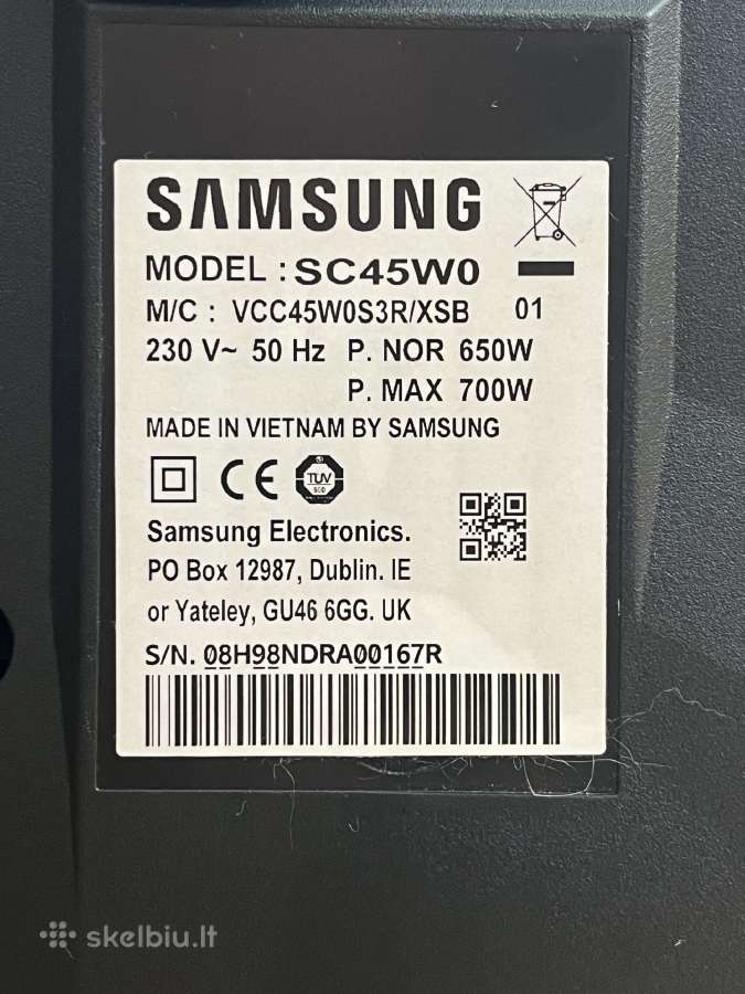 Parduodu Samsung ciklonini dulkiu siurbli - nuotraukos Nr. 8