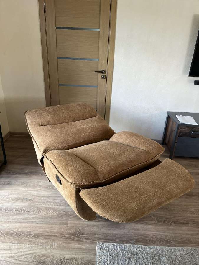 Minkštas poilsio fotelis Recliner – reguliuojamas - nuotraukos Nr. 2
