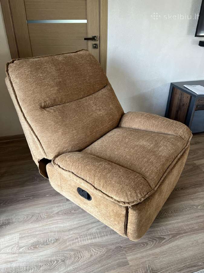 Minkštas poilsio fotelis Recliner – reguliuojamas - nuotraukos Nr. 4