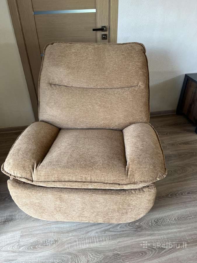 Minkštas poilsio fotelis Recliner – reguliuojamas - nuotraukos Nr. 5