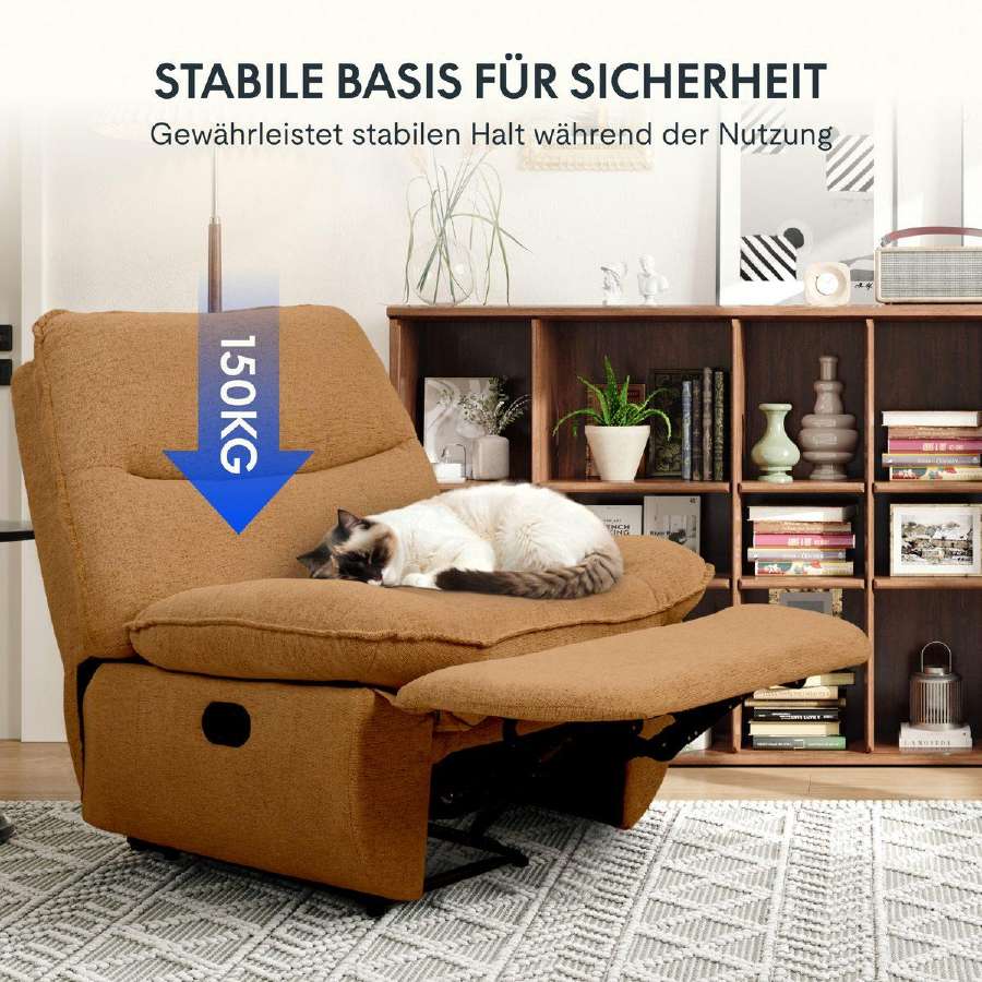 Minkštas poilsio fotelis Recliner – reguliuojamas - nuotraukos Nr. 8