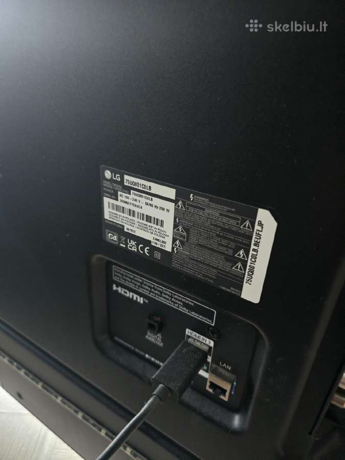 Televizorius LG 75 su ekrano defektu uhd - nuotraukos Nr. 3