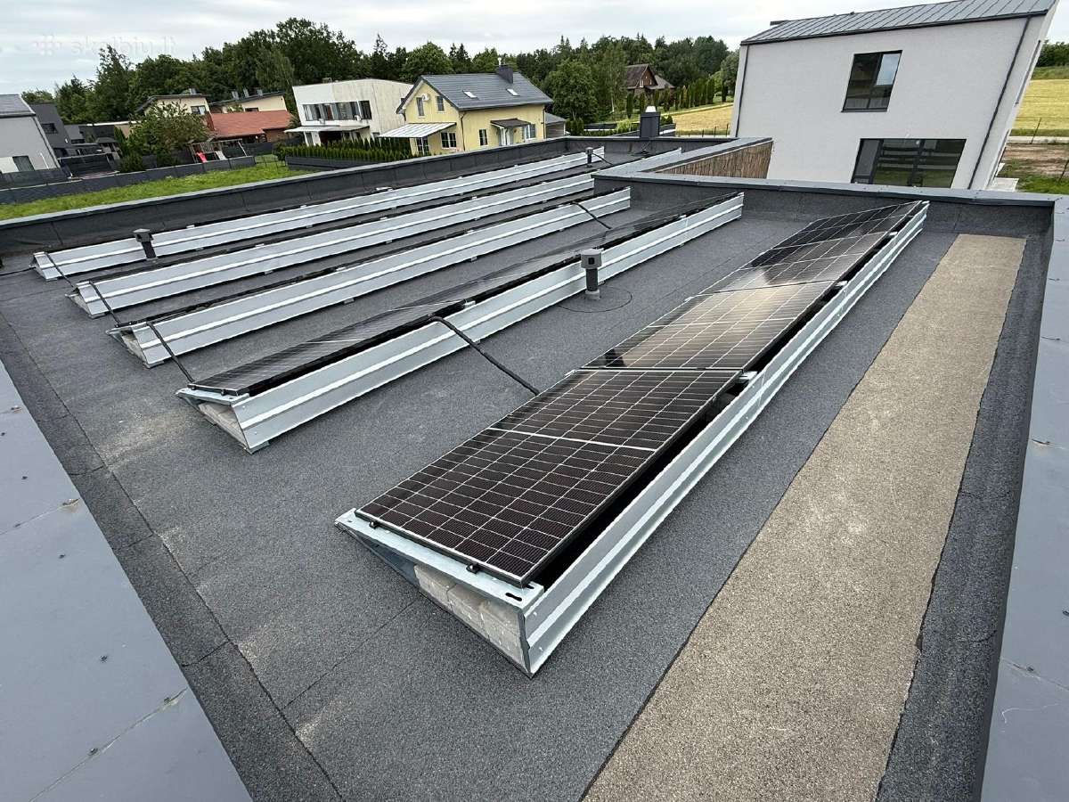 Saules Elektrine 10kw stogas lygus - nuotraukos Nr. 4