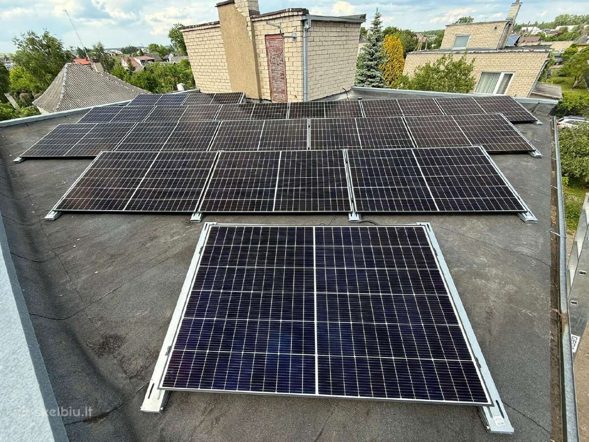 Saules Elektrine 10kw stogas lygus - nuotraukos Nr. 6