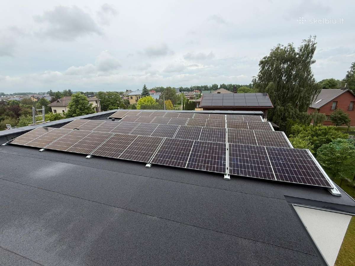 Saules Elektrine 10kw stogas lygus - nuotraukos Nr. 8
