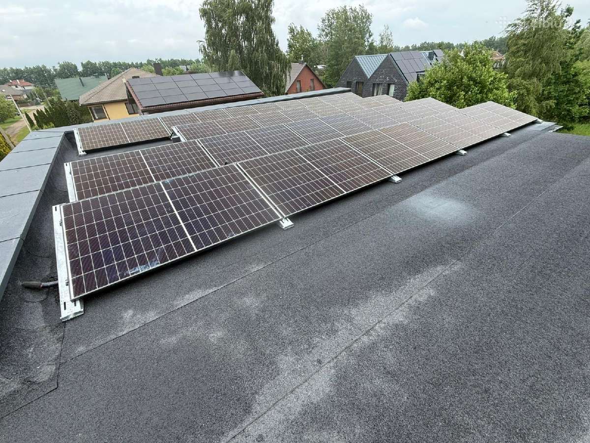 Saules Elektrine 10kw stogas lygus - nuotraukos Nr. 9