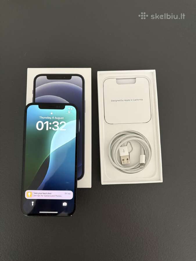 Apple iPhone 12 64gb juodas - nuotraukos Nr. 2