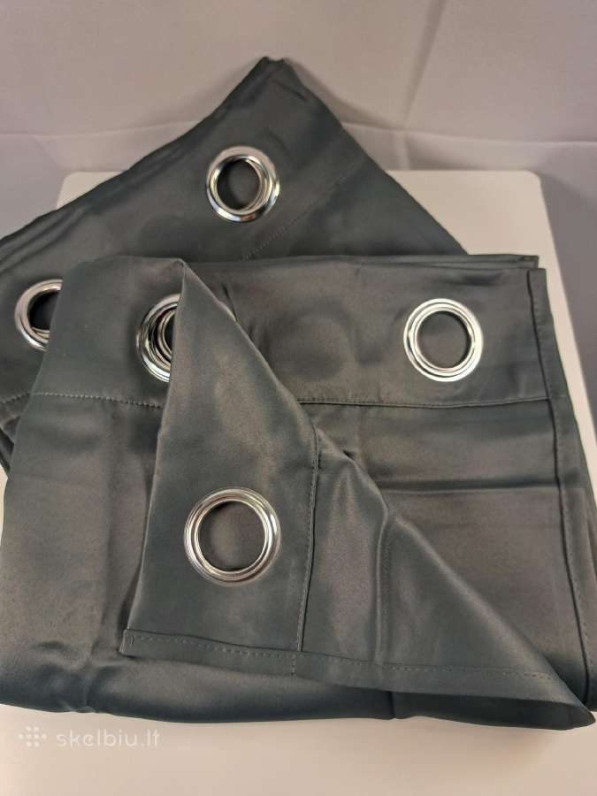 Tamsiai pilkos užtemdančios blackout užuolaidos - nuotraukos Nr. 2