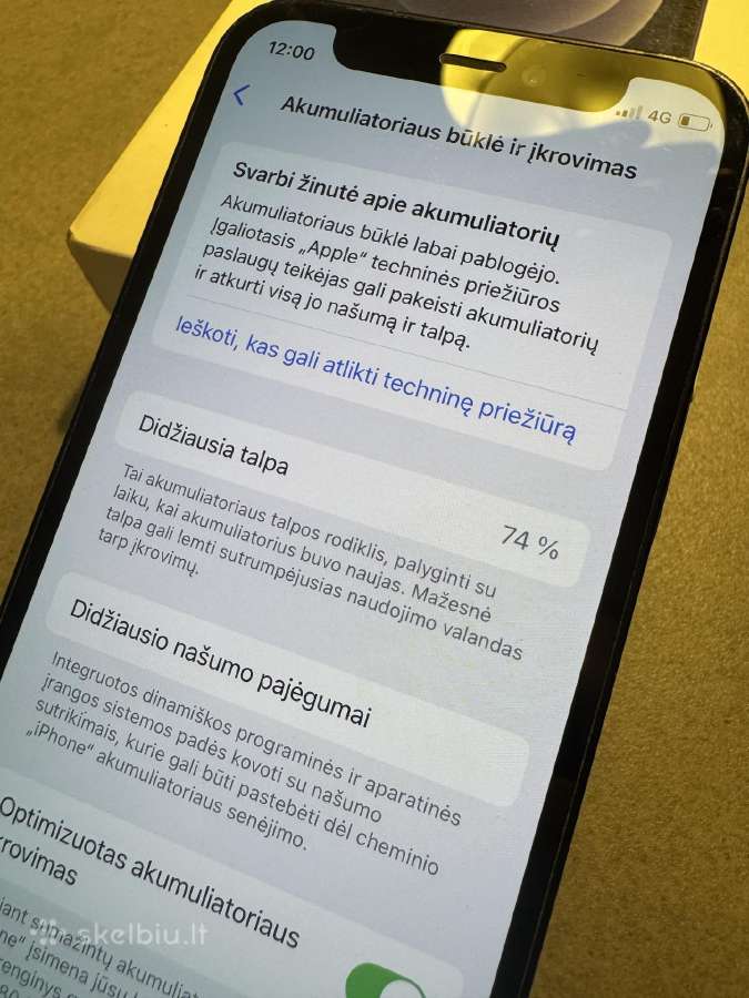 iPhone 12 mini 64gb black - nuotraukos Nr. 6
