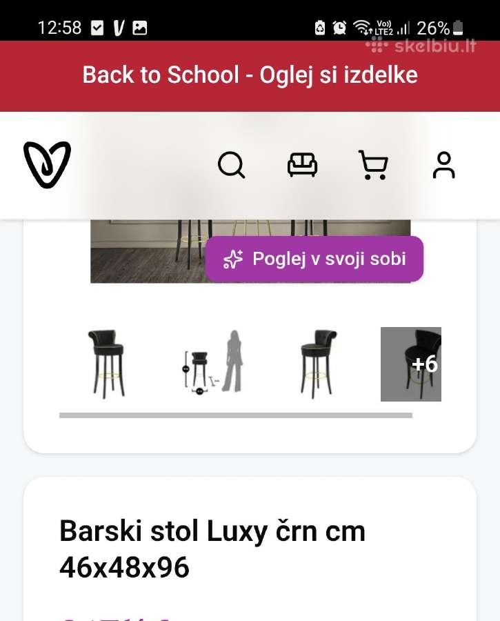 Baro kėdės 2 vnt. - nuotraukos Nr. 8