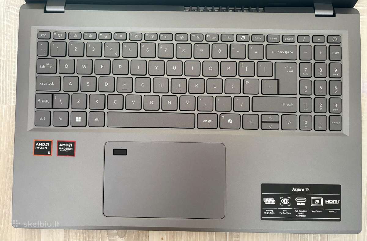 Acer Aspire 15 A15-61m-r9y3 Ryzen 5 16gb 512gb - nuotraukos Nr. 2