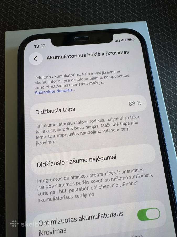 iPhone 12 64gb Blue - nuotraukos Nr. 7
