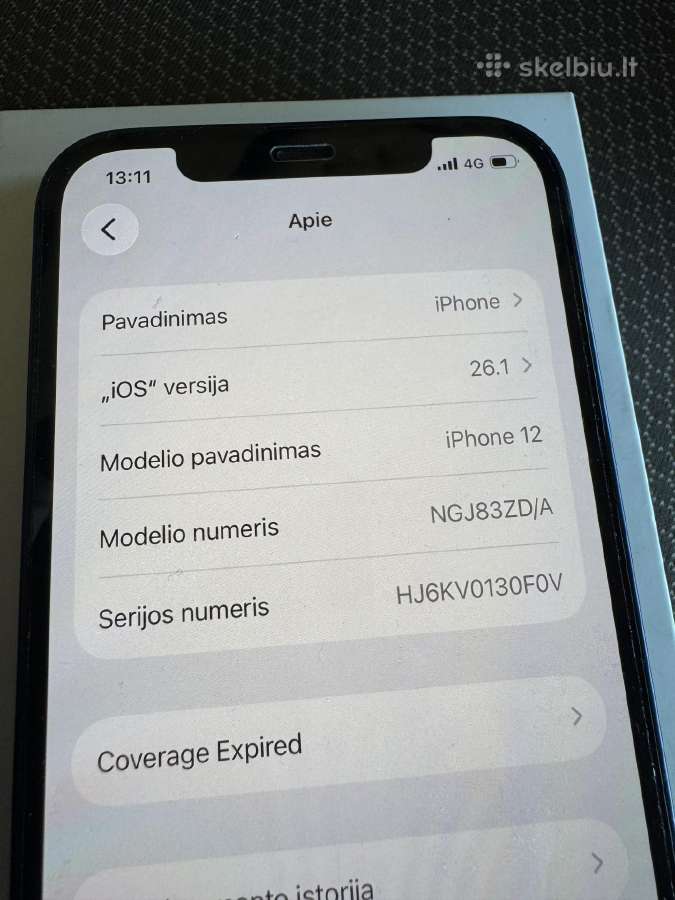 iPhone 12 64gb Blue - nuotraukos Nr. 6