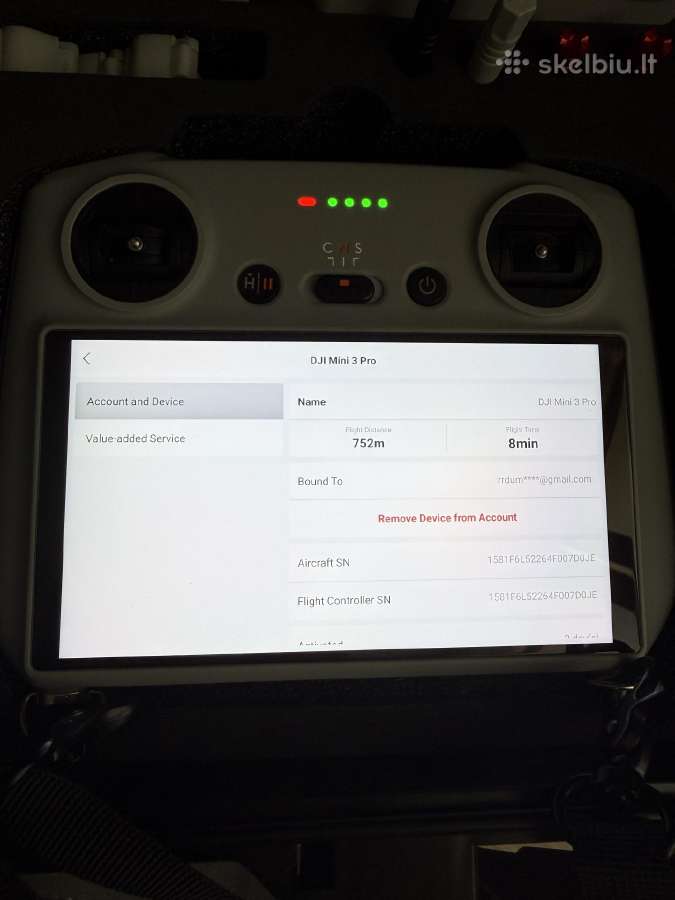Dji Mini 3 Pro su labai gausia komplektacija - nuotraukos Nr. 2