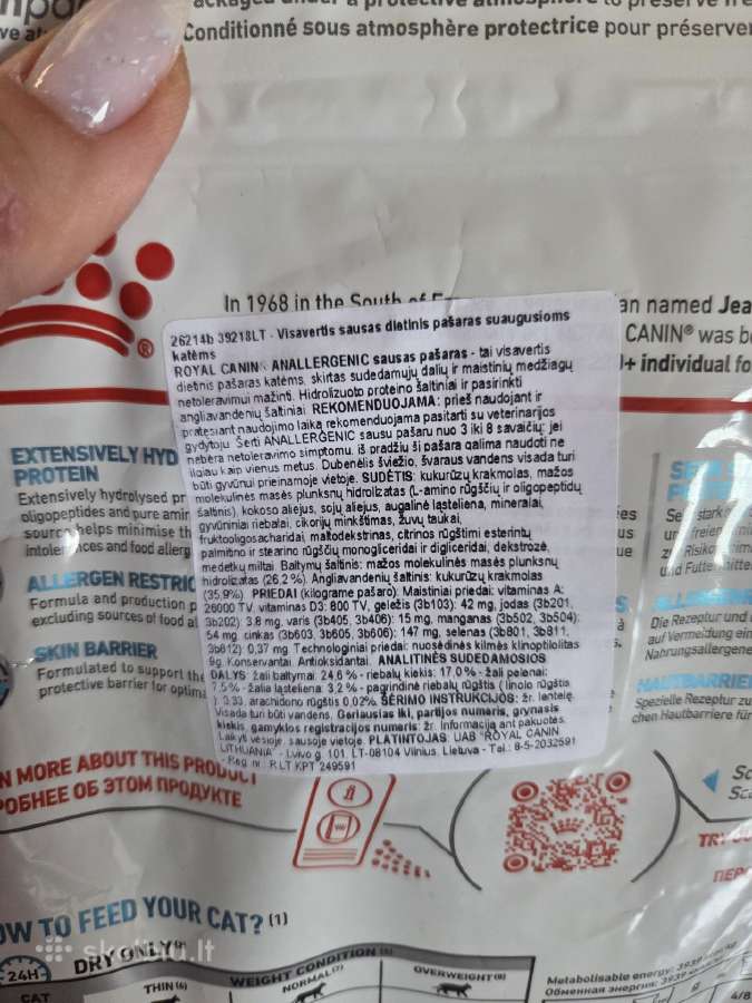 Royal Canin Anallergenic kačių sausas maistas - nuotraukos Nr. 2