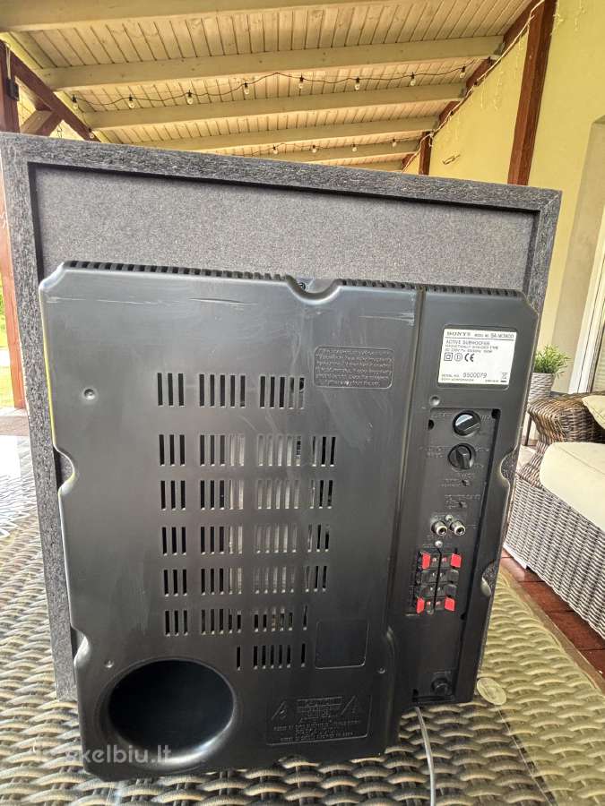 Sony Sa-w3800 Active Subwoofer - nuotraukos Nr. 7