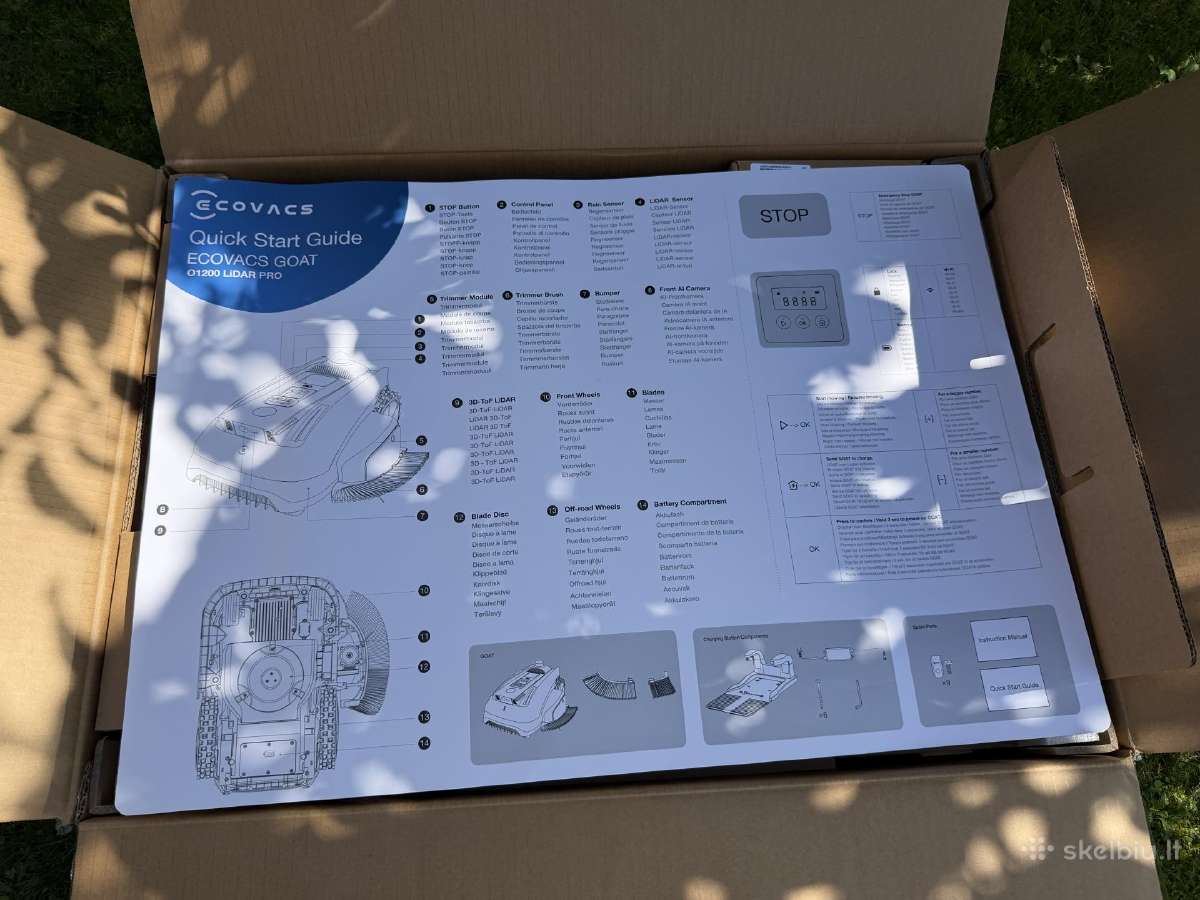 Vejos robotas Ecovacs Goat O1200 Lidar Pro - nuotraukos Nr. 4