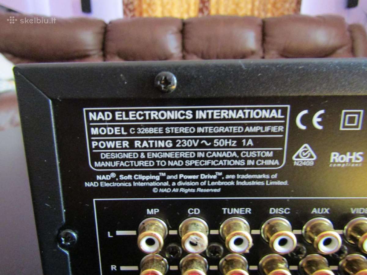 Nad C325bee, C326bee, C725bee Stiprintuvai - nuotraukos Nr. 3