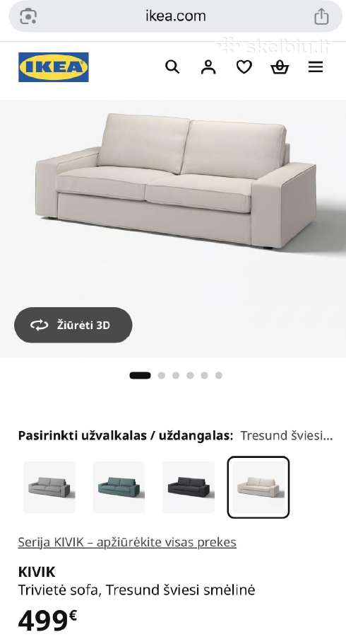 Labai mažai naudota sofa - nuotraukos Nr. 2