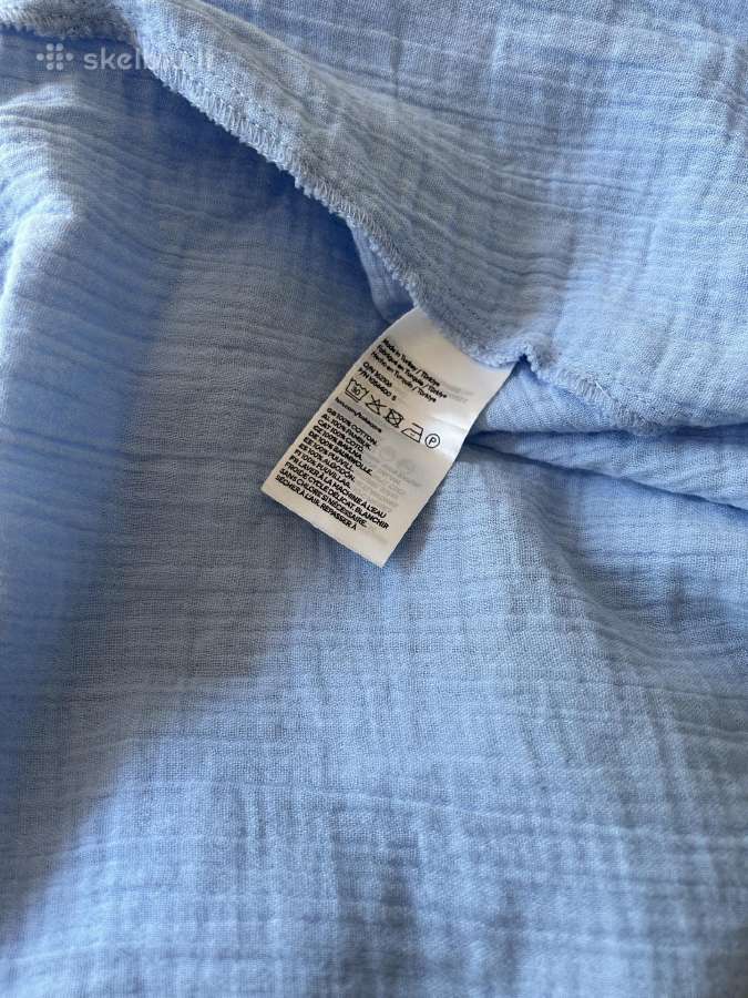 H&m švelniai žydra medvilninė suknelė XXL - nuotraukos Nr. 8