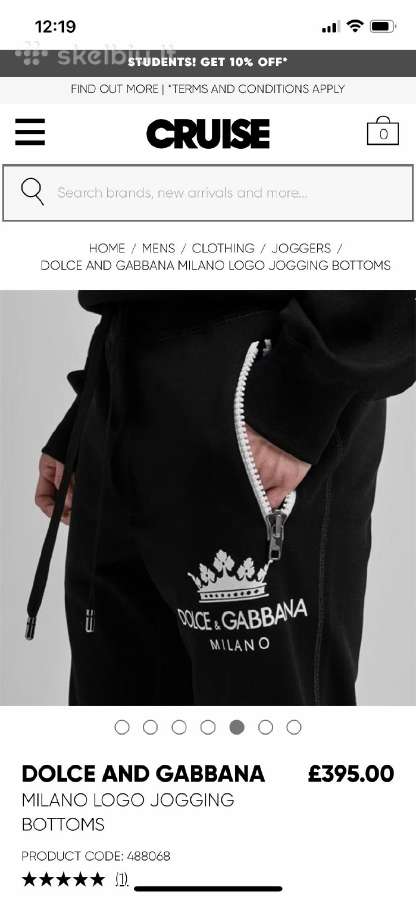 Originalios Dolce Gabbana sportines kelnes - nuotraukos Nr. 8