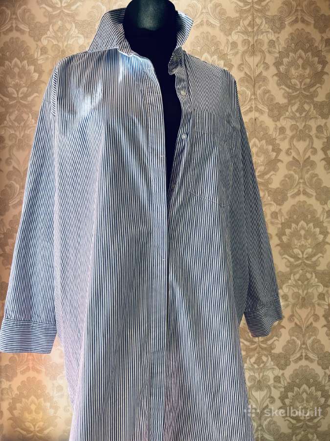 H&m ilgi dryžuoti marškiniai 100 % medvilnė - nuotraukos Nr. 3