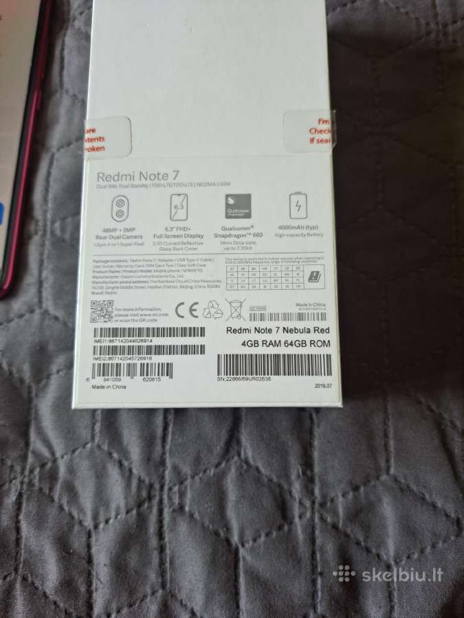 Xiaomi Redmi Note 7 Nebula Red - nuotraukos Nr. 7
