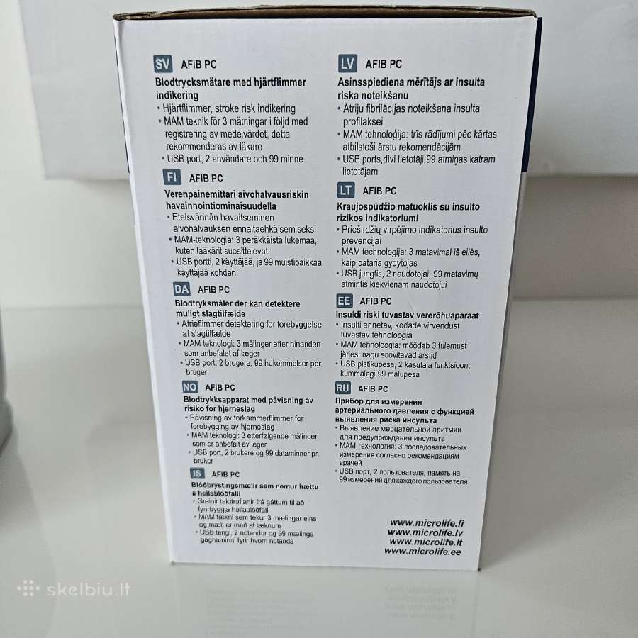 Naudotas aut.kraujosp. matuoklis Microlife BP A6pc - nuotraukos Nr. 3
