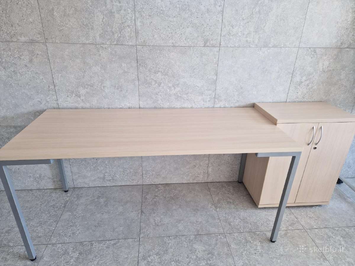 Rašomasis stalas su spintele - nuotraukos Nr. 3