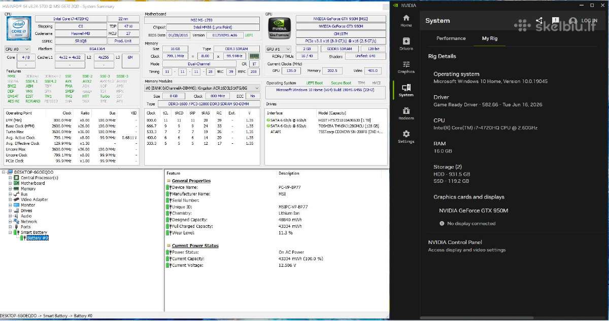Msi Ge70 Apache - nuotraukos Nr. 6
