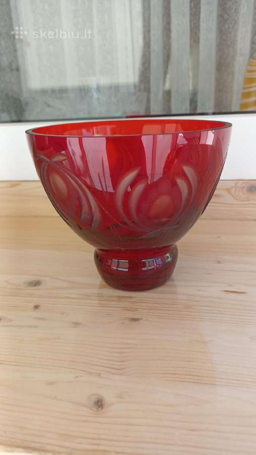 Vintažinė krištoline vaza , saldaininė - nuotraukos Nr. 4