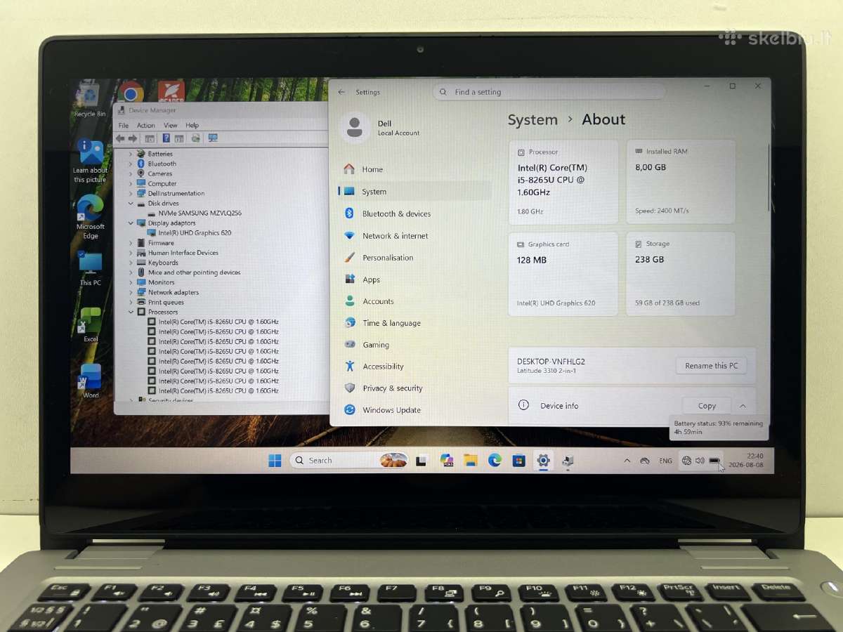Dell latitude 3310 2 in 1 - nuotraukos Nr. 3