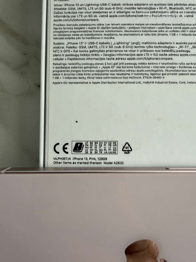 iPhone 13 Pink 128gb - nuotraukos Nr. 7