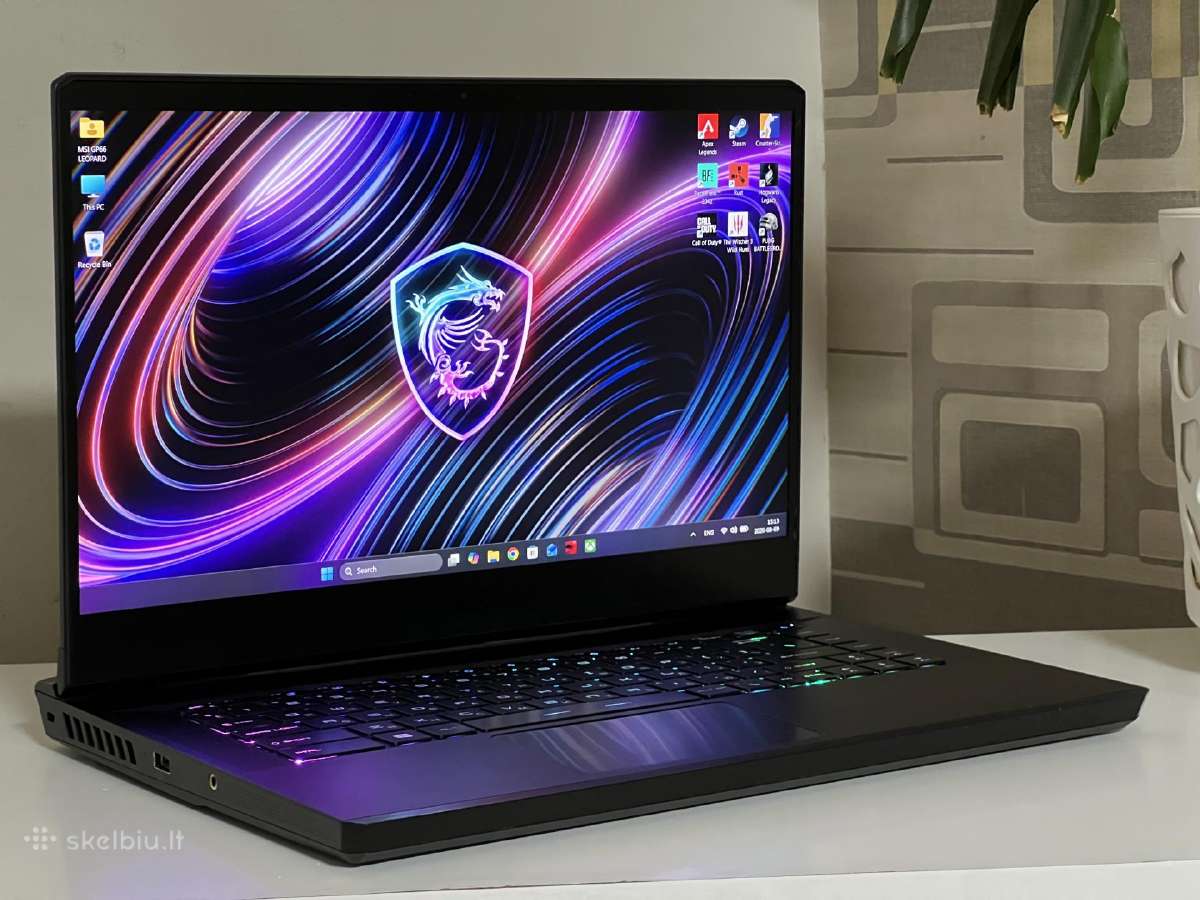 Parduodamas Msi Gp66 su Rtx 3080, I7-10k, 1tb. - nuotraukos Nr. 2