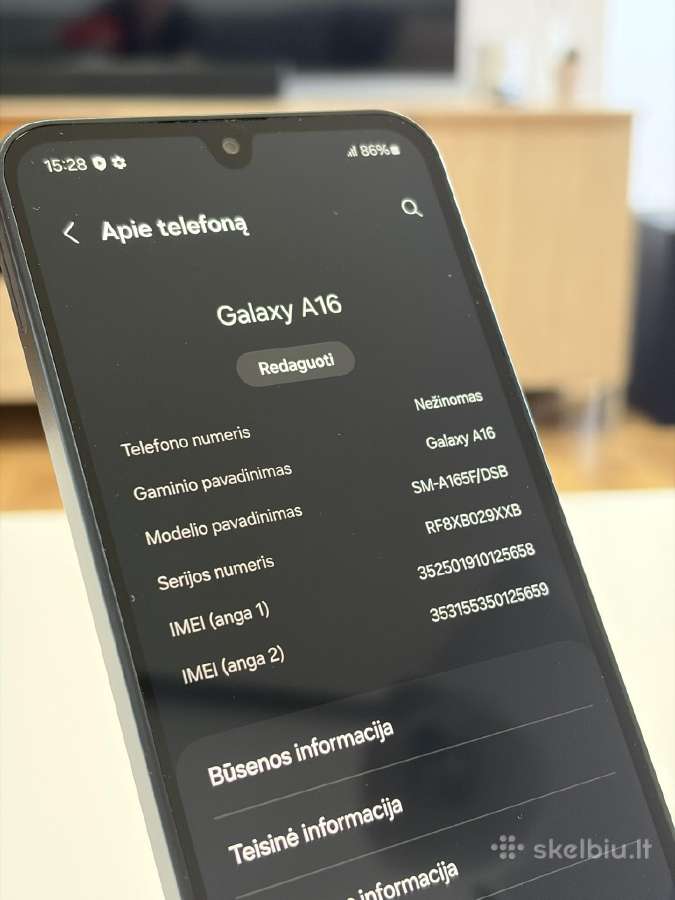 Samsung Galaxy A16 128gb Black - nuotraukos Nr. 7
