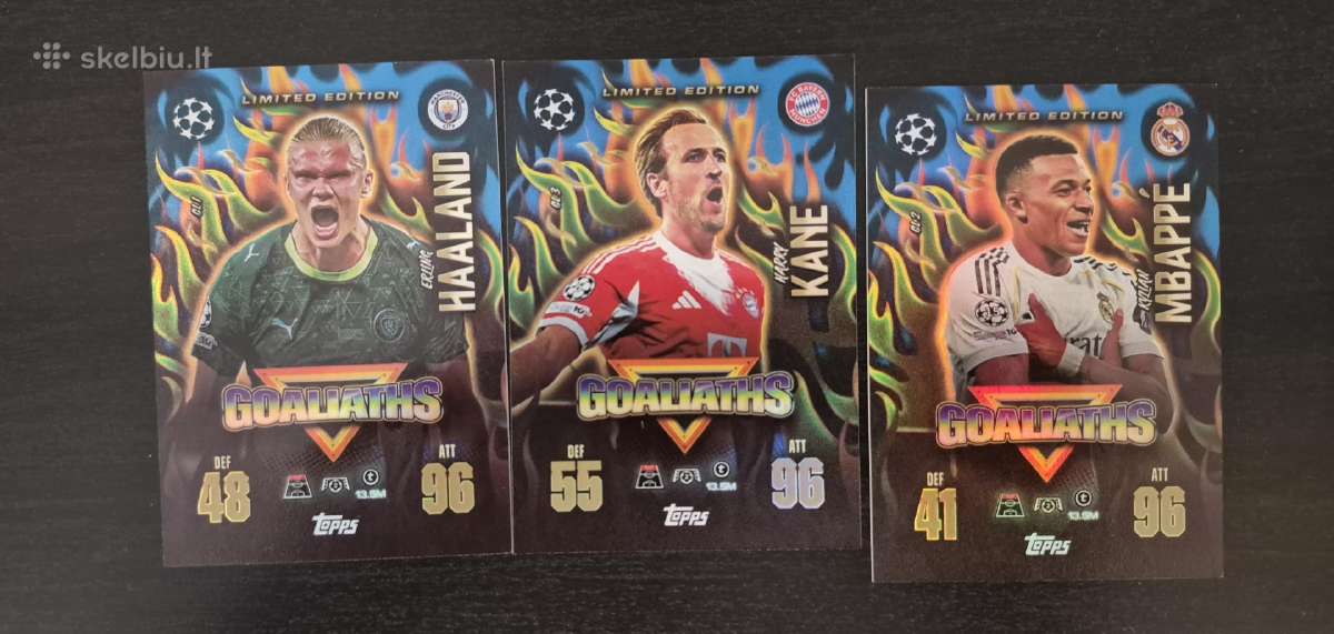 Match Attax kolekcinės futbolo kortos (256 vnt) - nuotraukos Nr. 4