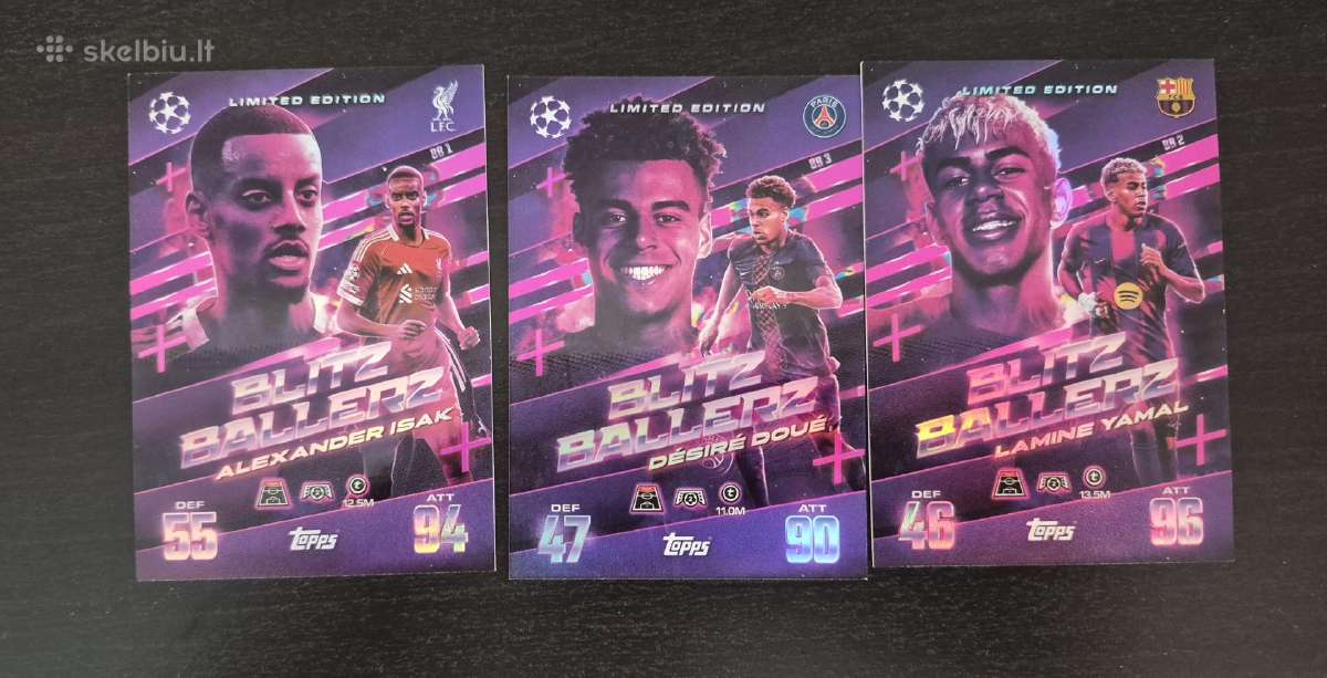 Match Attax kolekcinės futbolo kortos (256 vnt) - nuotraukos Nr. 6