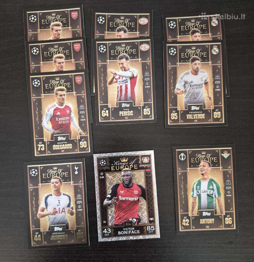 Match Attax kolekcinės futbolo kortos (256 vnt) - nuotraukos Nr. 10