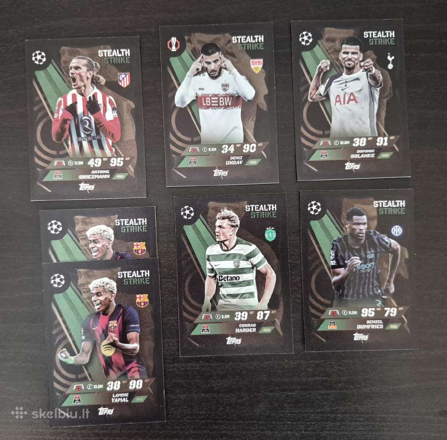 Match Attax kolekcinės futbolo kortos (256 vnt) - nuotraukos Nr. 13