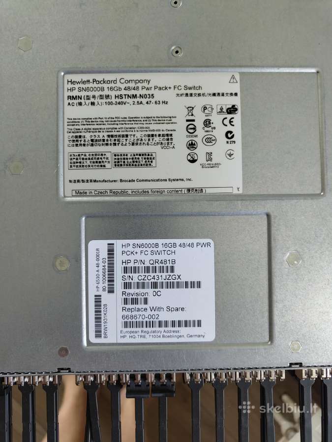 Hp Sn6000b switch - nuotraukos Nr. 3