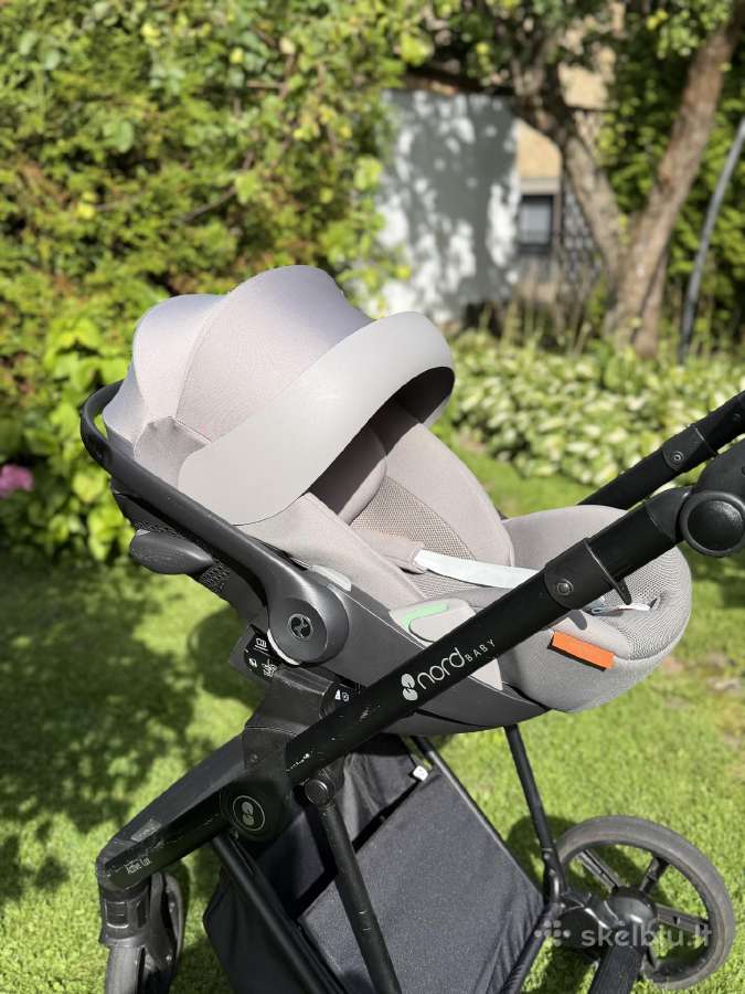 Kūdikio vežimėlio komplektas (Nordbaby + Cybex) - nuotraukos Nr. 10